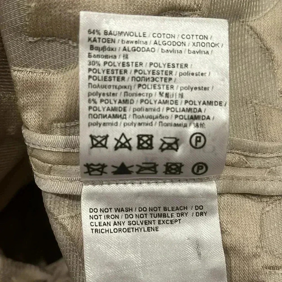 [US10]Luisa Cerano Textured  Floral Pattern Cotton Blend Long Blazer Coat - Picture 11 of 11